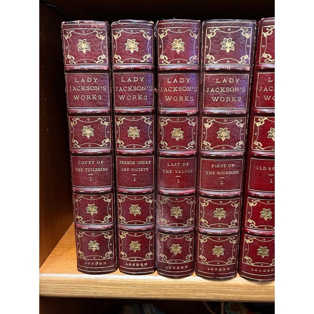 Late 20th Century Lady Jackson Works 10 Vol Leather Book Set Limited Edition #46 Grolier For Sale In San Francisco - Image 6 of 6