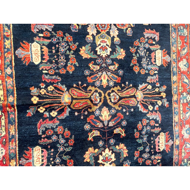 Early 20th Century Antique Persian Mohajeran Sarouk Rug For Sale - Image 5 of 10