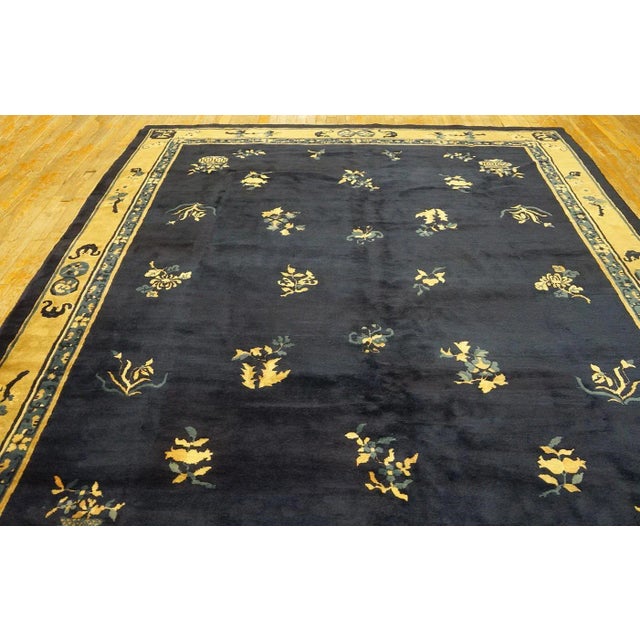 Brown Early 20th Century Chinese Peking Carpet For Sale - Image 8 of 9