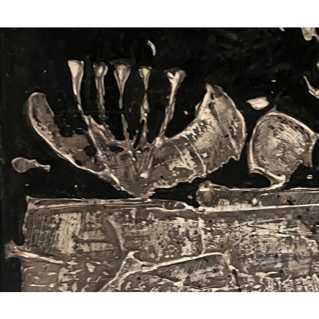 1970s Borje Skohg Gustavsberg Silvered Polychrome Stoneware Abstract Modenist Wall Reliefs -- Offered as a Pair For Sale - Image 11 of 16