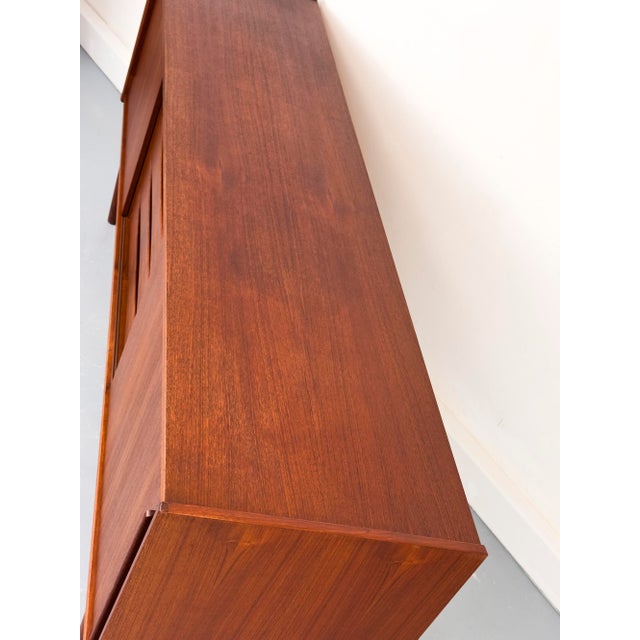 Vintage Sideboard in Teak with Drawers and Sliding Doors, 1960s For Sale - Image 12 of 18