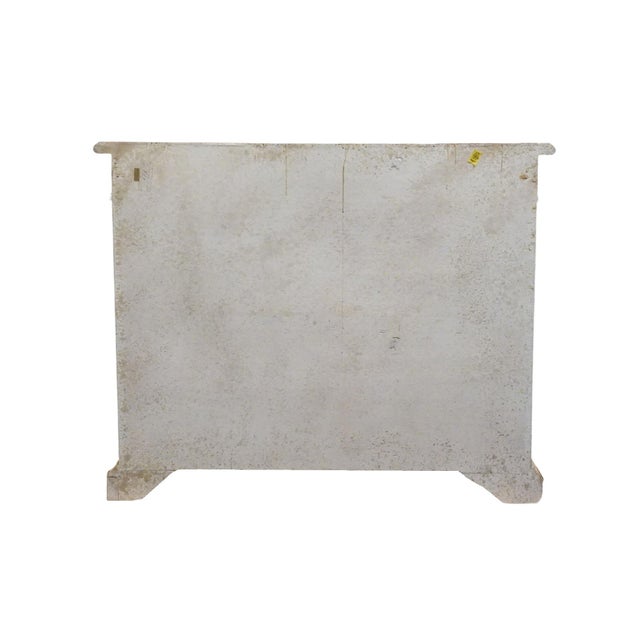 Neiman Marcus Hand Painted Italian Neoclassical Tuscan Style 42" Serpentine Console Cabinet For Sale - Image 10 of 12