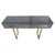 Grey Console Table with Murano Glass and Brass Handles from Justfurnituress SRL For Sale - Image 6 of 6
