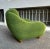 Set of Lounge Chairs in Green Bouclé with Sinuous Armrests, 2000s For Sale - Image 4 of 7