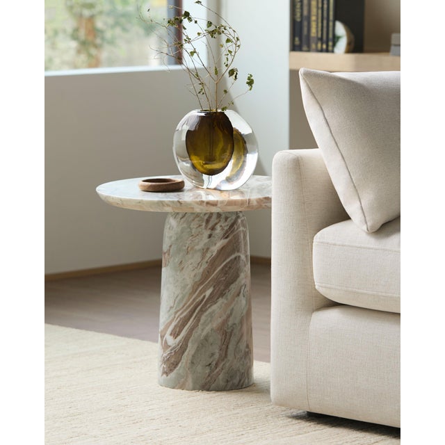 Elevate your living space with the Portola End Table, a stunning embodiment of minimalist modern design. Crafted in India...