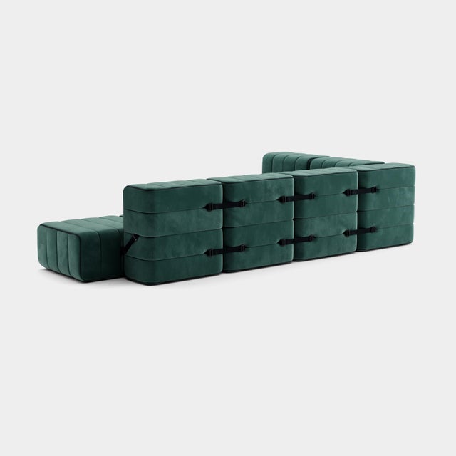 Contemporary Flexible Large Corner Sofa from Ambivalenz, Set of 12 For Sale - Image 3 of 5
