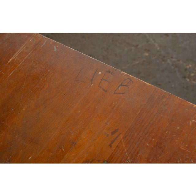 Small Antique Adjustable Wooden Drafting Table For Sale - Image 11 of 13