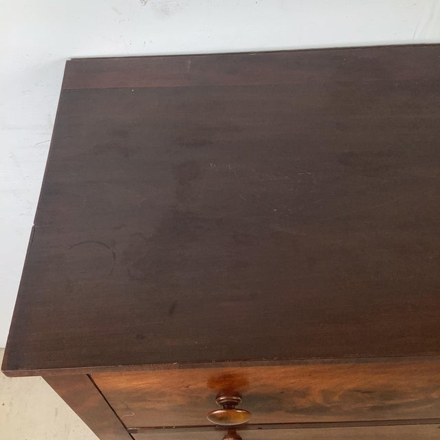 Wood 19th Century American Country Empire Four-Drawer Chest For Sale - Image 7 of 18