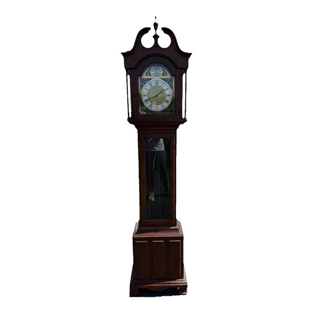 Howard Miller Barwick Grandfather Clock Westminster Chime Tall Case Fully Working For Sale