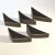 Minimalist Triangular Black and White Ceramic Bowls and Vases, 1980s, Set of 8 For Sale - Image 4 of 12