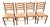 Italian Country Ladder Back Dining Chairs With Woven Rush Seats – Set of 4 For Sale