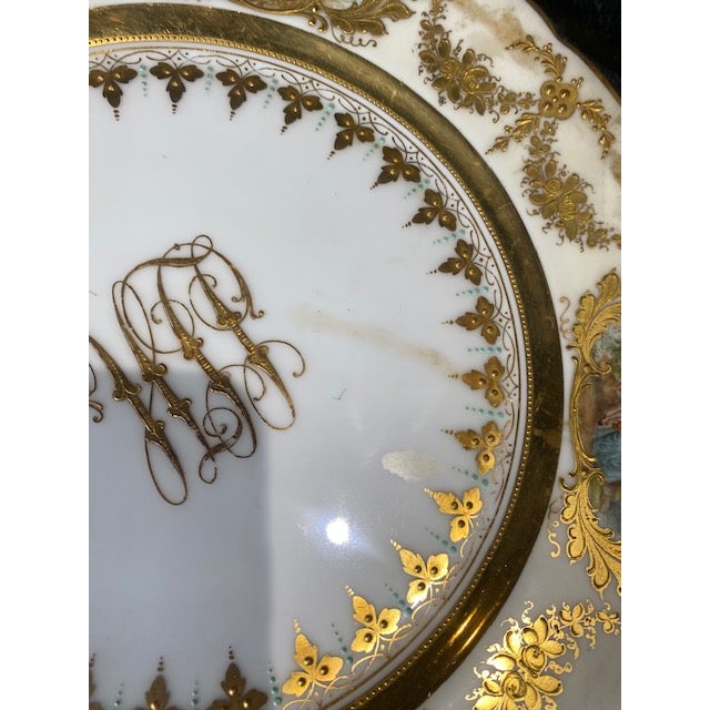 Late 19th Century German Dresden Porcelain Dinnerware Plates Set of 12 For Sale - Image 10 of 13