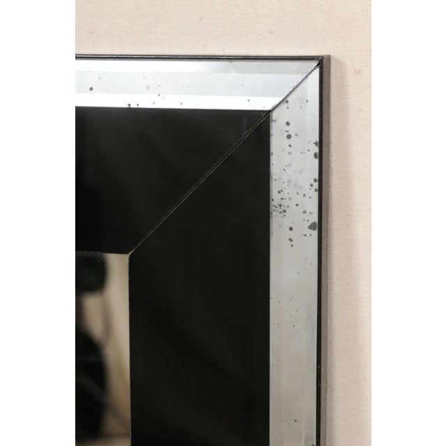 2020s Sleek Black Artisan Mirror For Sale - Image 5 of 10