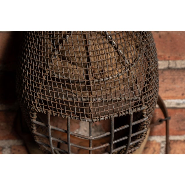 Gray Early 20th Century W W I Bayonet and Fencing Training Mask For Sale - Image 8 of 10