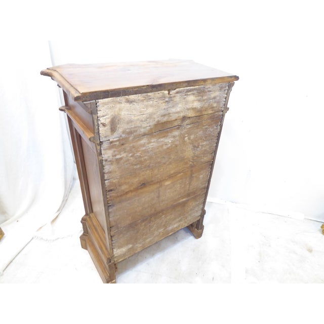 Traditional Antique Italian Walnut Side Chest For Sale - Image 3 of 4