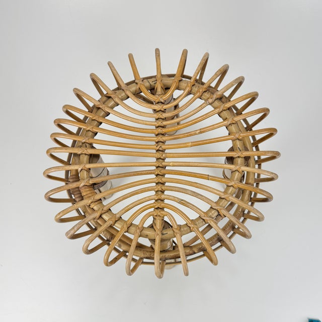 Franco Albini Italian Bamboo Stool attributed to Franco Albini, 1960s For Sale - Image 4 of 6