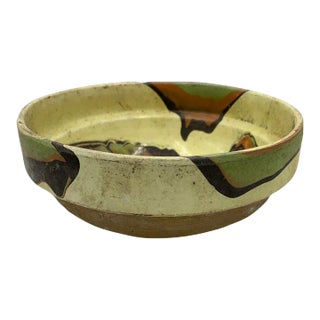 Vintage Hungarian Folk Art Decorative Bowl For Sale