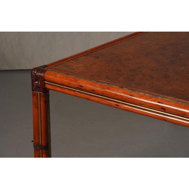 Wood Vintage Italian Sideboard in Burl Elm by Alberto Smania for Studio Smania Interni, Italy, 1960s For Sale - Image 7 of 9