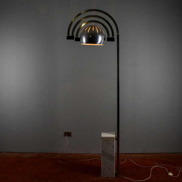 Space Age Arc Lamp in the style of Reggiani For Sale - Image 13 of 18