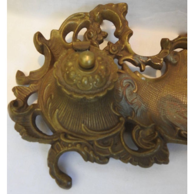 Art Nouveau Art Nouveau Bronze Ink Well For Sale - Image 3 of 9