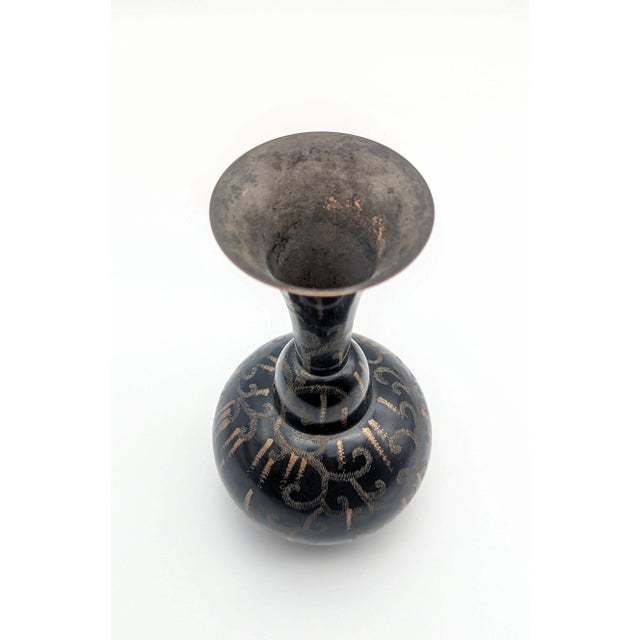 An exquisite german art deco ikora metal vase, model number 29/22, manufactured around 1925 by the renowned wmf...