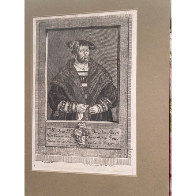 16th Century Engraving Reproduction of Wilhelm IV, Duke of Bavaria, by J. A. Zimmermann For Sale In Miami - Image 6 of 9