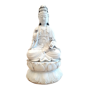 Chinese DeHua Porcelain Seated Ru Yi Kuan Yin