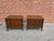 Wood Pair of Attributed Broyhill “Emphasis” Walnut Mid Century Modern End Tables Nightstands For Sale - Image 7 of 12