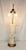 A vintage mid-century marble lamp. Shape is an urn resting on a pedestal. Measures 37” high to top of finial and 20” to...
