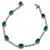 8 Oval Emeralds 3.2 Carat Emerald Tennis Bracelet 14 Karat White Gold, 7 " For Sale - Image 15 of 18