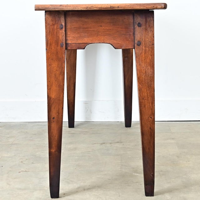 French 19th Century Solid Walnut Console For Sale - Image 4 of 10