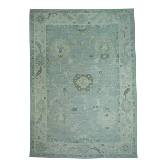 Turkish Oushak Rug 14'1" x 19'5" #19385 For Sale