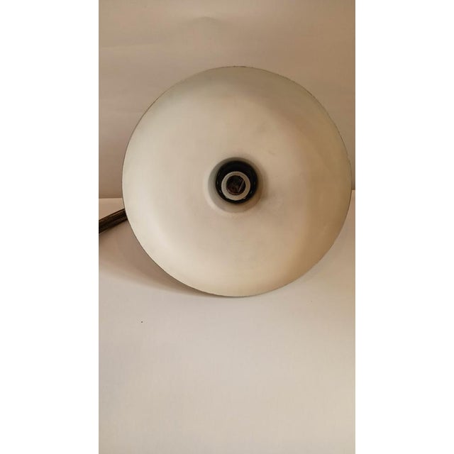 Large Desk Lamp in Brass and White Steel, Italy, 1950s For Sale - Image 15 of 17