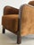 1940s Art Deco Twin Channel Club Chairs in Rust Velvet For Sale - Image 11 of 12