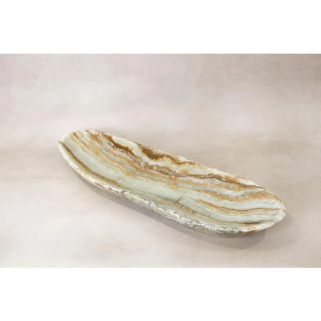 Premium Onyx Bowl with Raw Edge For Sale - Image 4 of 7