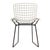 1950s Vintage 1950s Attributed to Knoll Harry Bertoia Child Size Wire Side Chair - White W/ Black Base - Model 425 / 625 Kid Children Sized For Sale - Image 5 of 18