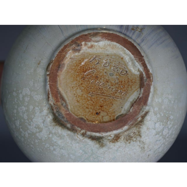 Ceramic Drip Glazed Ceramic Lamp from Roger Guerin, 1930s For Sale - Image 7 of 10