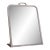 French Art Deco Table Mirror with Silver-Plated Frame, 1940s For Sale