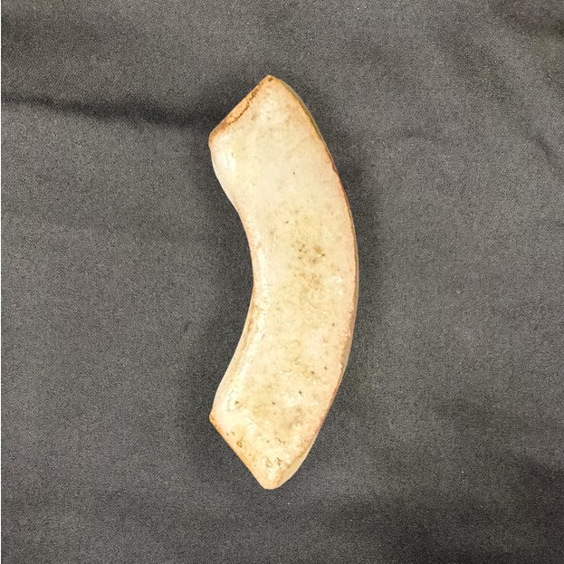 1-1/2" X 6" ceramic quarter round molding with an antique white glaze and matte finish. Moldings are handmade and hand...