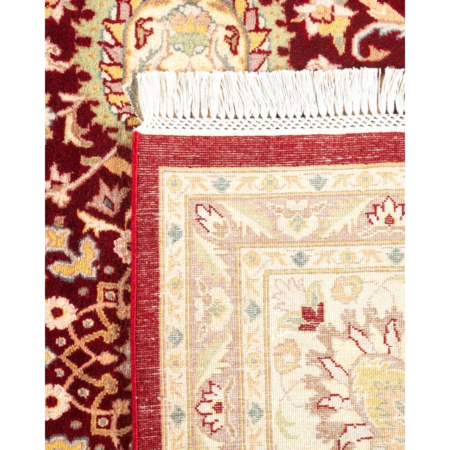 2000 - 2009 Mogul Hand-Knotted Area Rug - Red, 9' 2" x 12' 7" For Sale - Image 5 of 8