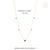 14k Gold Heart Charm Necklace With Multi Sapphire & Diamonds For Sale - Image 11 of 17