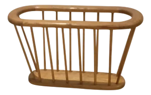 Mid Century Modern Spindled Magazine Rack in the Style of Arthur Umanoff