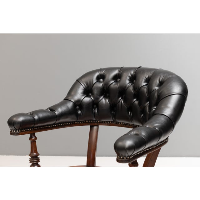 Antique Victorian Desk Chair, 1890s For Sale - Image 5 of 10