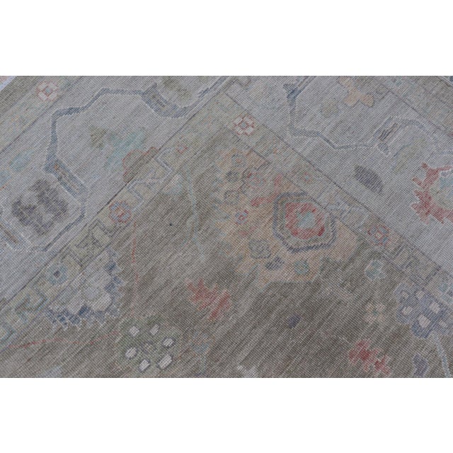 Keivan Woven Arts Hand-Knotted Transitional Neutral Oushak Rug 9'1 X 12'0 For Sale - Image 15 of 15
