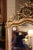 French 19th Century French Louis XV Giltwood Mirror With Carved Grape and Vine Crest For Sale - Image 3 of 9