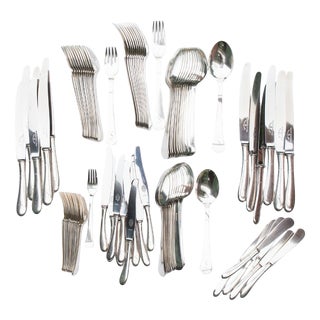Swedish Cutlery Set Svensk Initial S from Gab, 1940s, Set of 88 For Sale