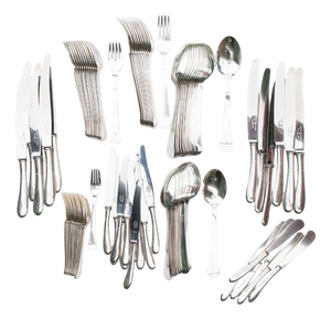 Swedish Cutlery Set Svensk Initial S from Gab, 1940s, Set of 88