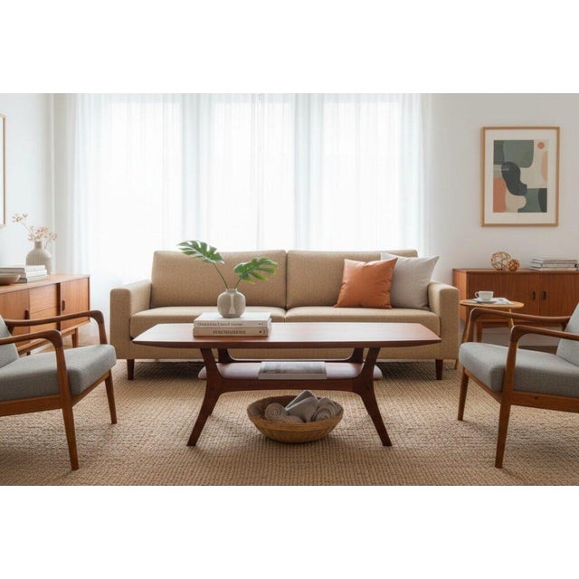 Danish Teak Coffee Table with Magazine Rack, 1960s For Sale - Image 10 of 11