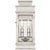 Linear Mini Wall Lantern in Polished Nickel with Clear Glass Designer: Chapman & Myers Height: 12" Extension: 5"...