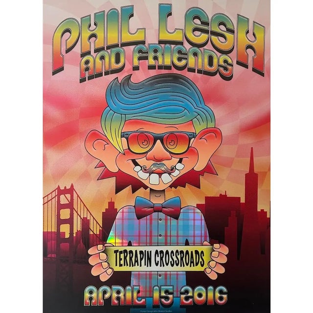 2010s 21st Century Phil Lesh "Ice Cream Kid" Pop-Art Show Reflective Prism Show Poster c.2016 For Sale - Image 5 of 6